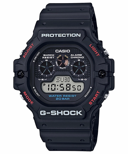 G Shock Digital 5900 Style Black Resin Band Watch DW5900-1D