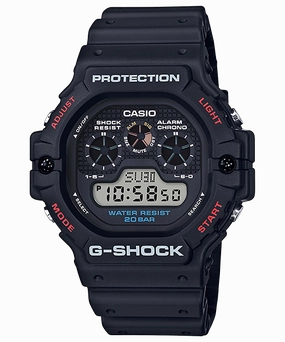 G Shock Digital 5900 Style Black Resin Band Watch DW5900-1D