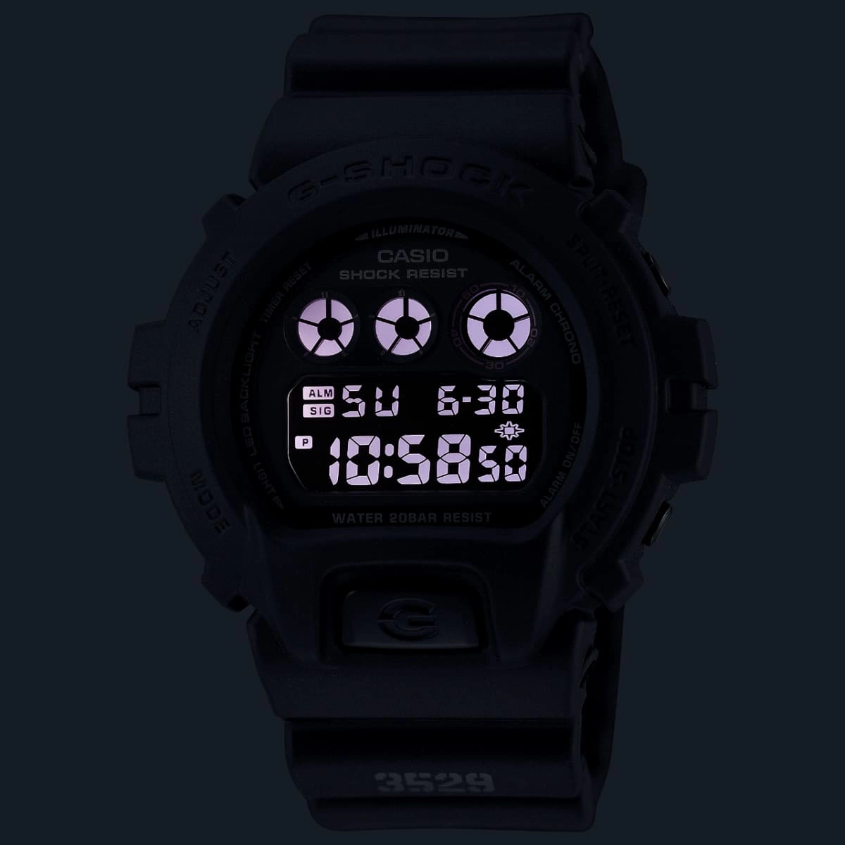 G-Shock Digital Black Resin Band Watch DW6900UMS-1D