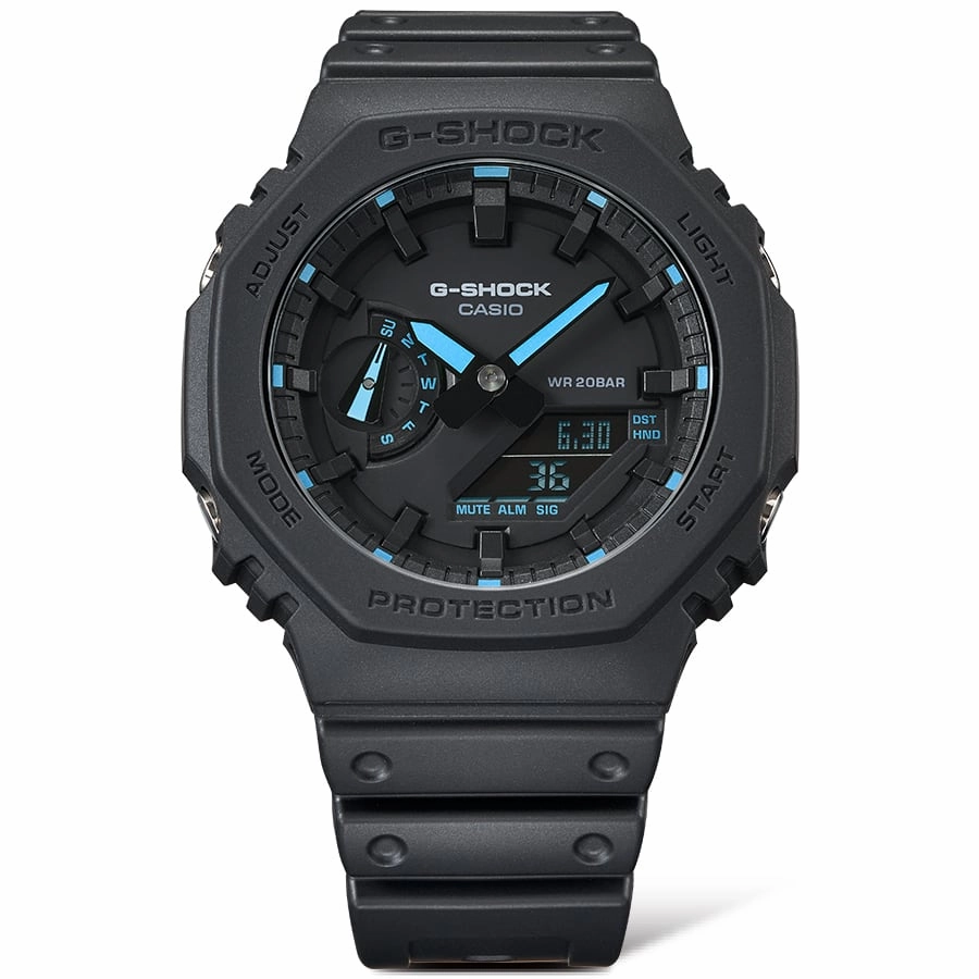 G-Shock Digital Black Resin Band Watch GA2100-1A2