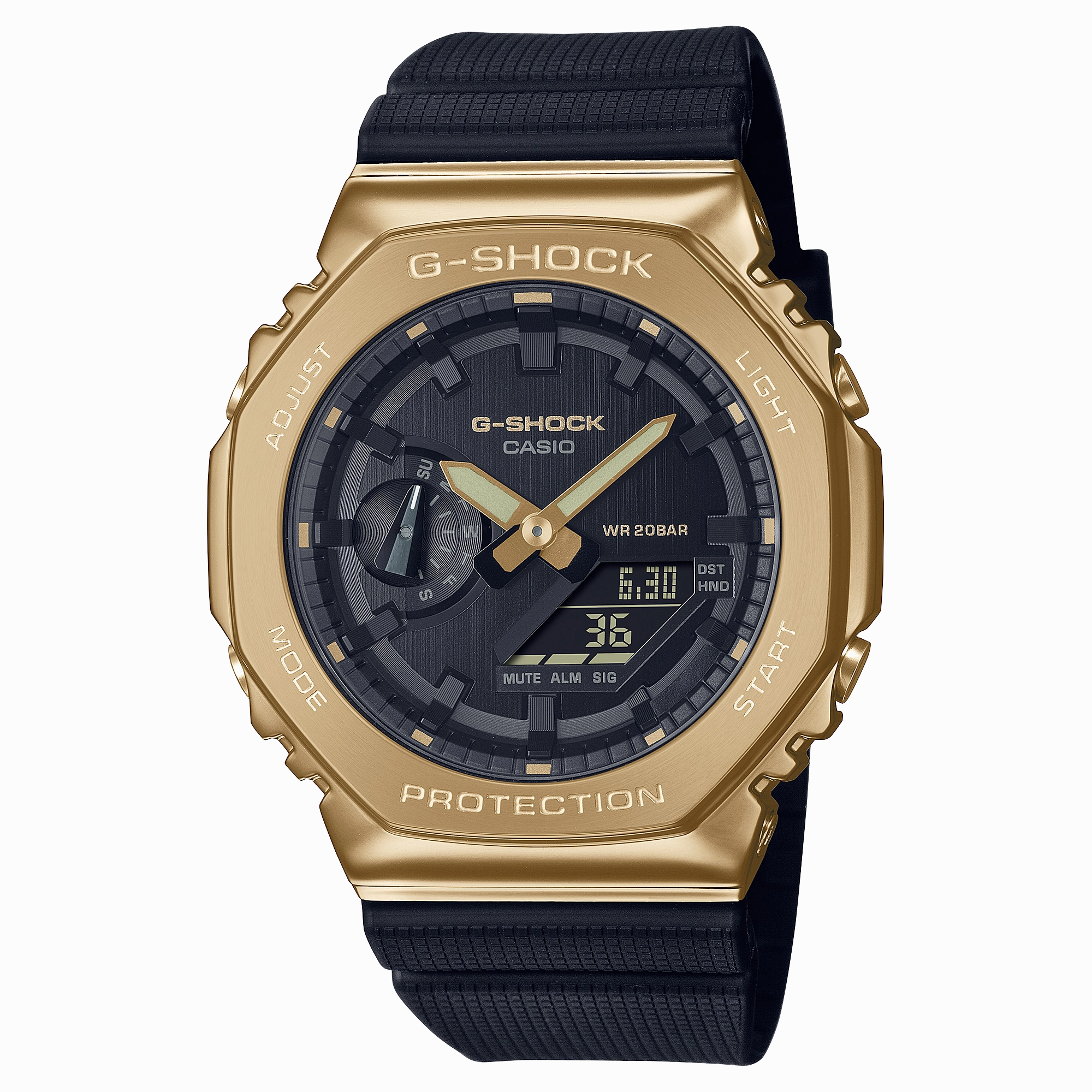 G-Shock Digital Black Resin Band Watch GM2100G-1A9