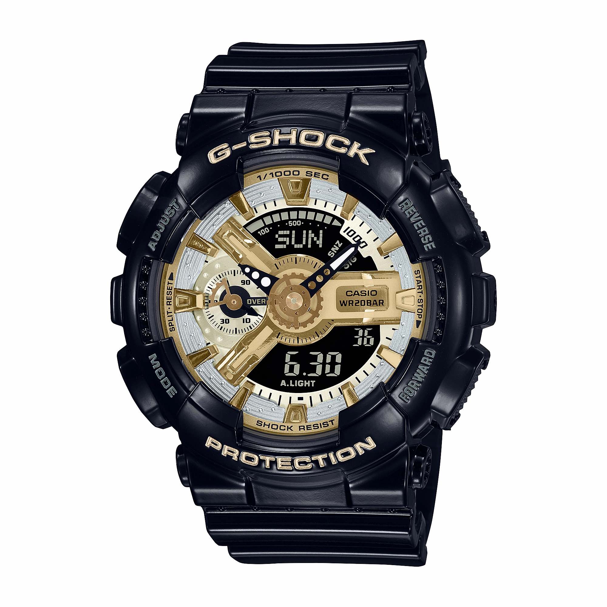 G-Shock Digital Black Resin Band Watch GMAS110GB-1A
