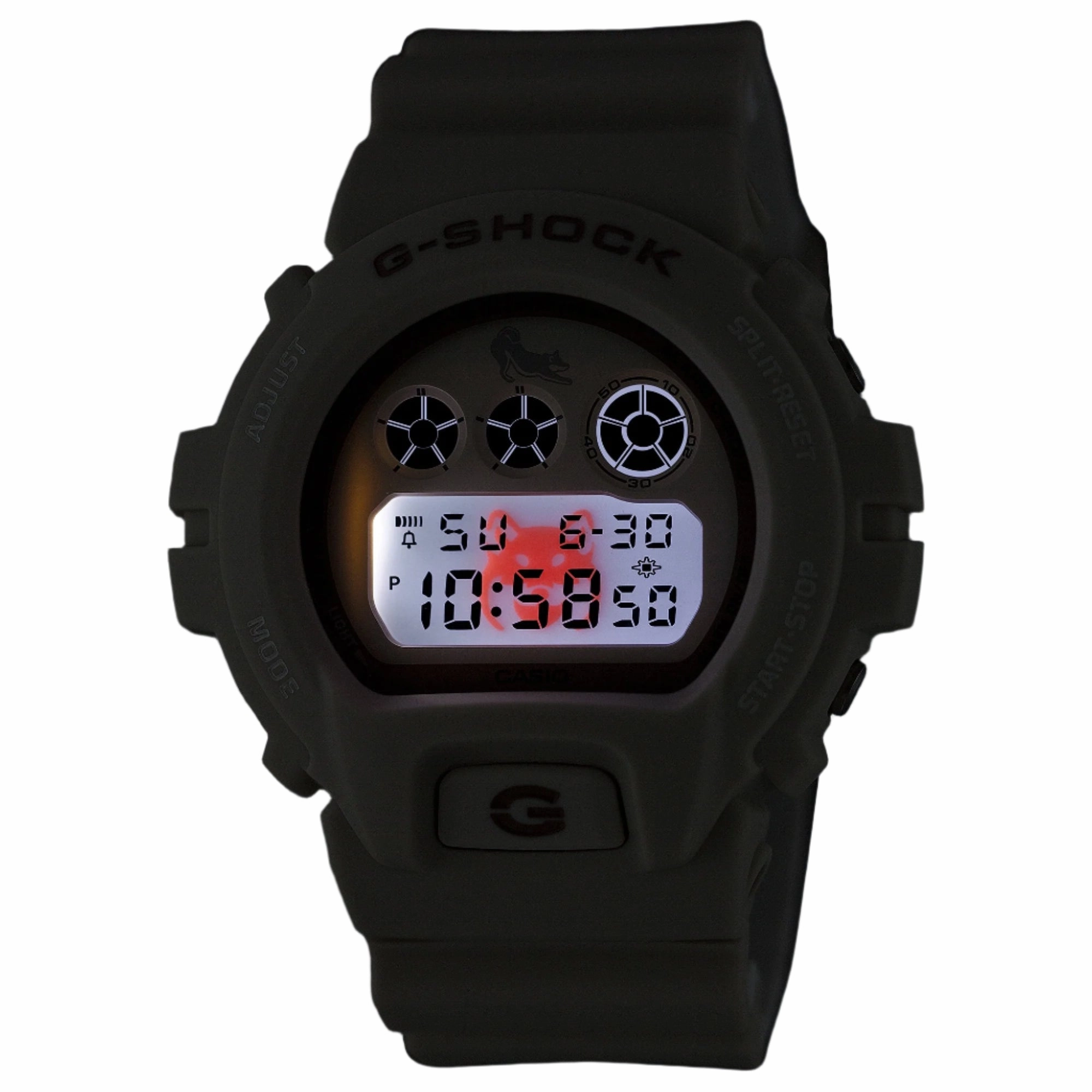 G-Shock Digital White Dial White Resin Band Watch DW6900SHB-7D