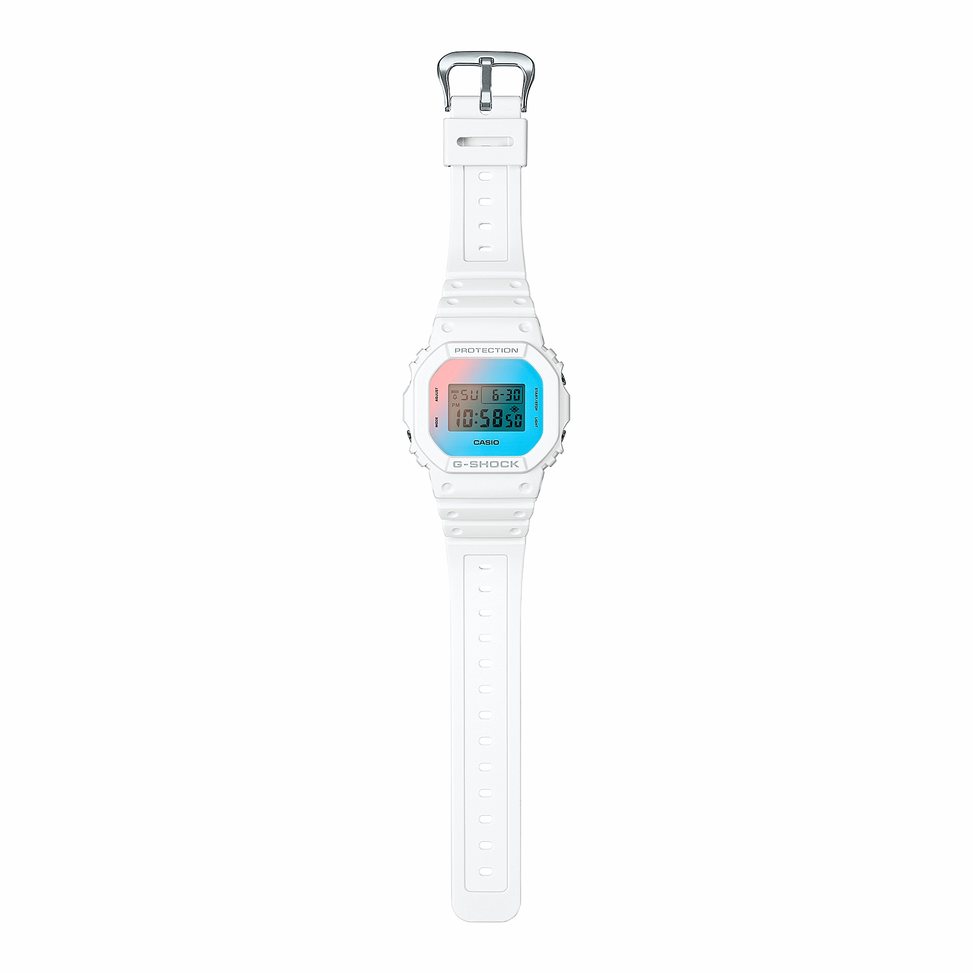 G-Shock Digital White Resin Band Watch DW5600TL-7D