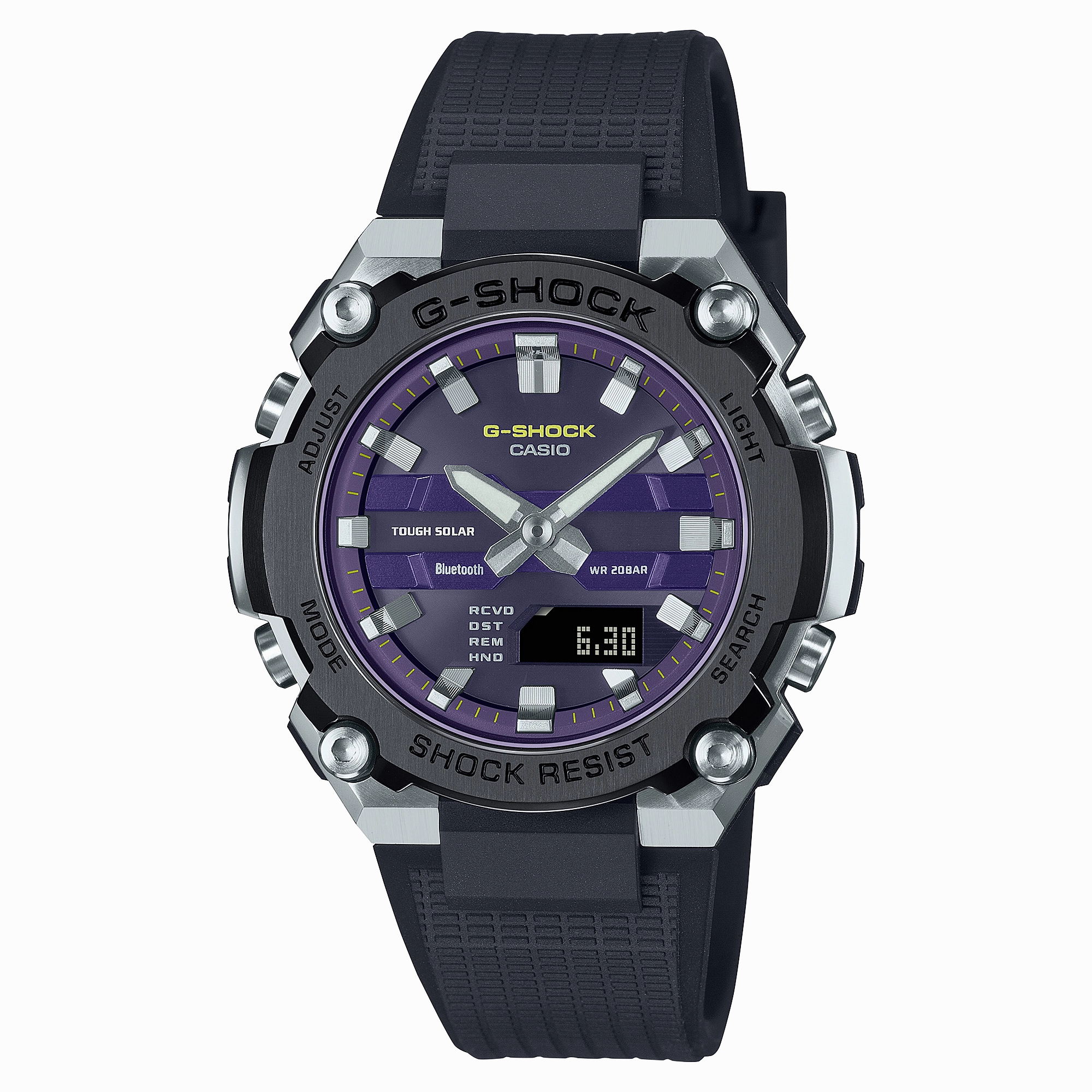 G-Shock DUO G-Steel Mid Thin Black Resin Band Watch GSTB600A-1A6