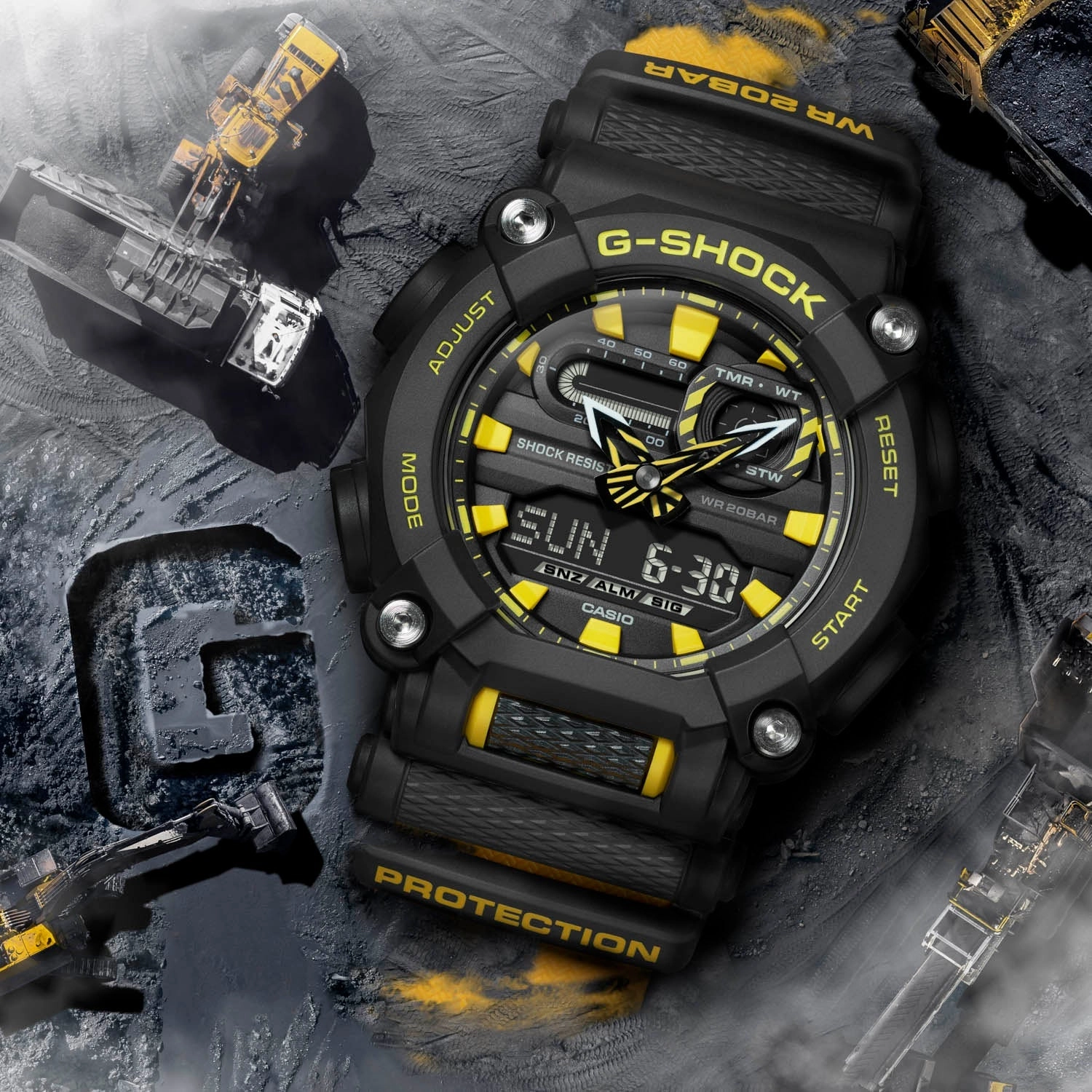 G-Shock DUO New Age Design Black Mens Watch GA900A-1A9