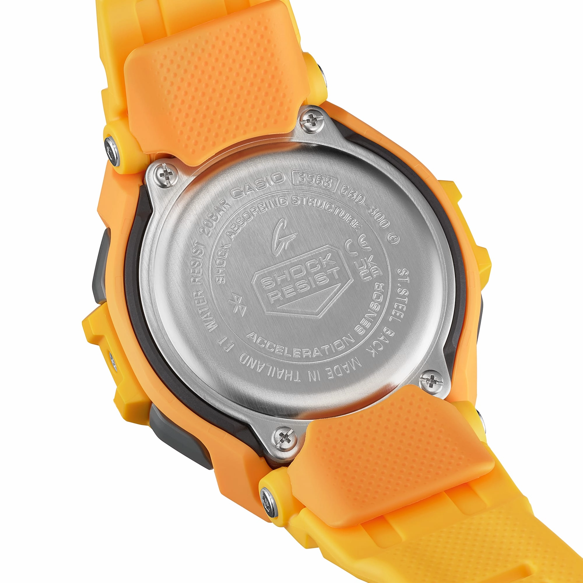 G-Shock G-Squad Yellow Resin Band Watch GBD300-9D