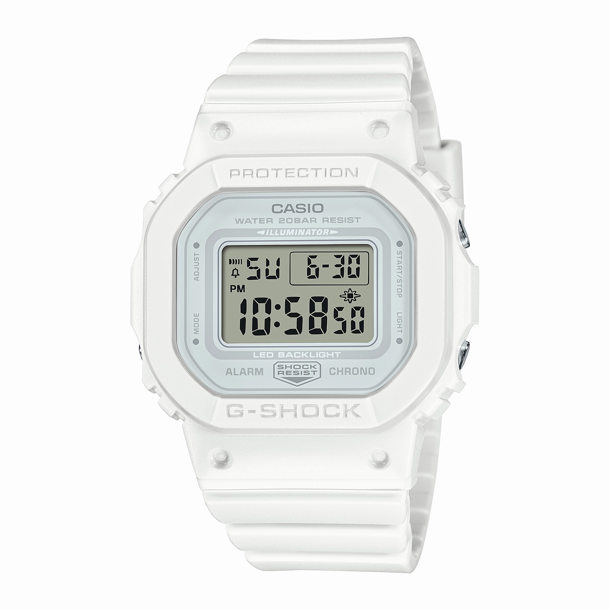 G-Shock Mid Digital White Resin Band Watch GMDS5600BA-7D