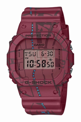 G-Shock Red Resin Band Watch DW5600SBY-4D