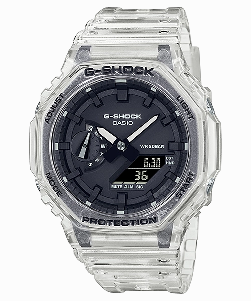 G-Shock Transparent CasiOak Carbon Core Guard Watch GA2100SKE-7A