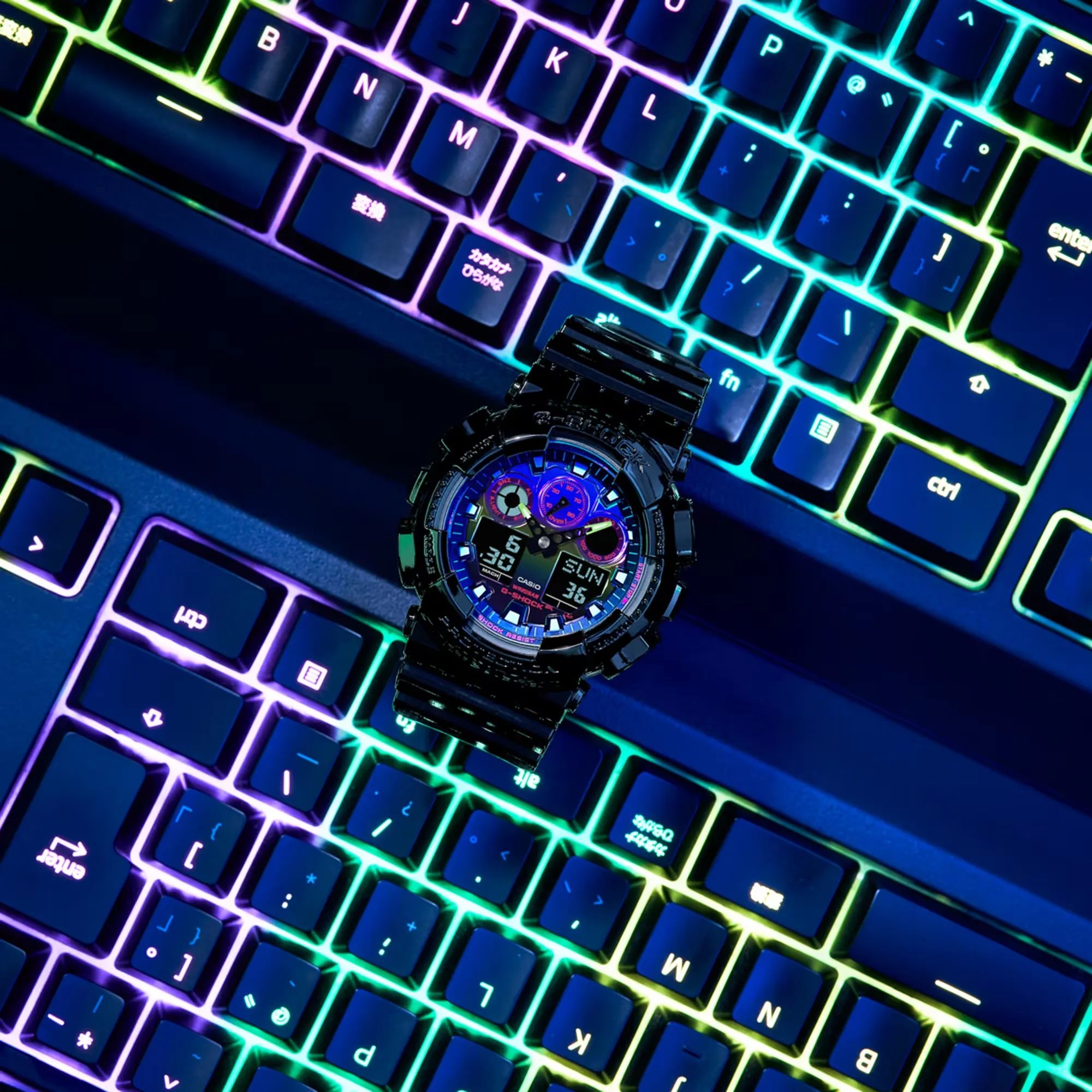 GA-100RGB-1A Virtual Rainbow Limited Edition Watch