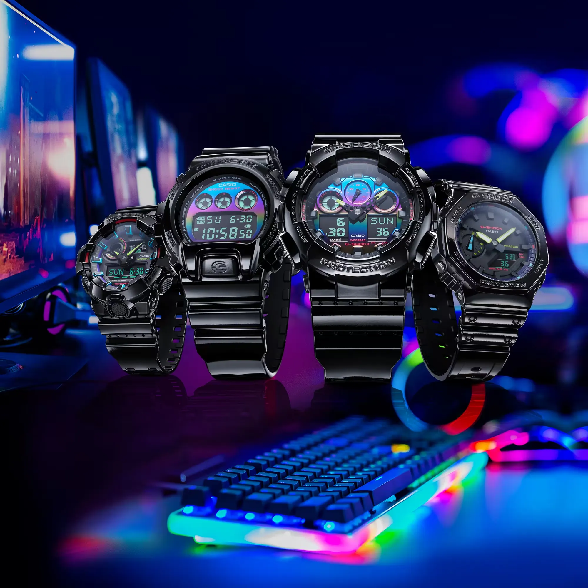 GA-700RGB-1A Virtual Rainbow Limited Edition Watch