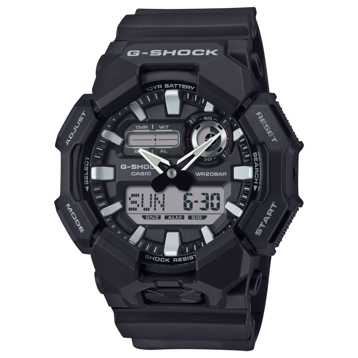 GA010-1A1 Black G-Shock Dual Time Watch