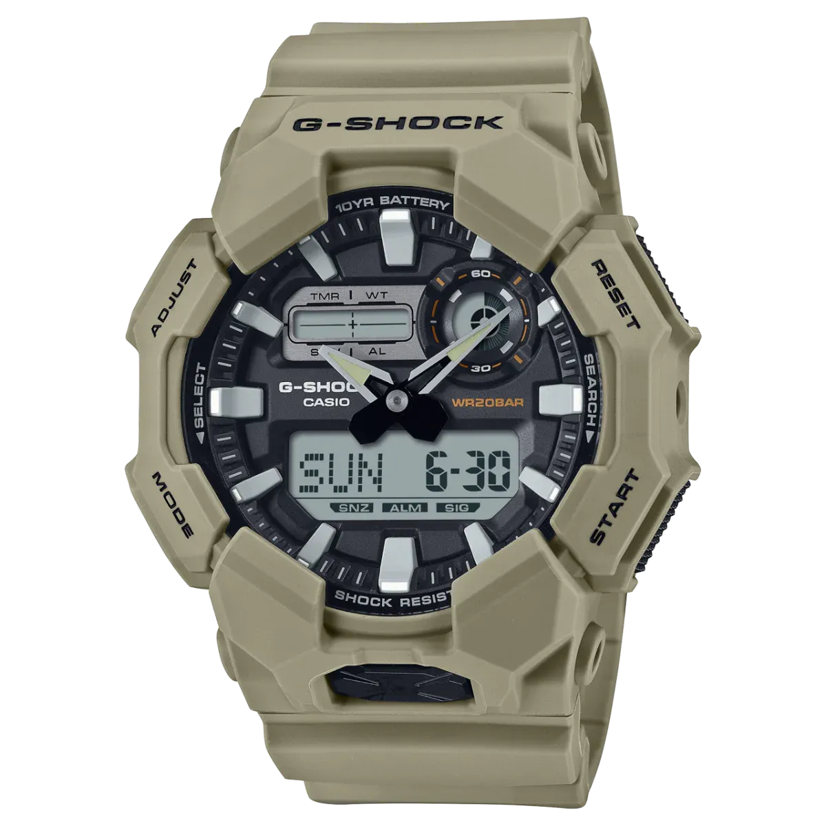 GA010-5A Beige G-Shock Dual Time Watch