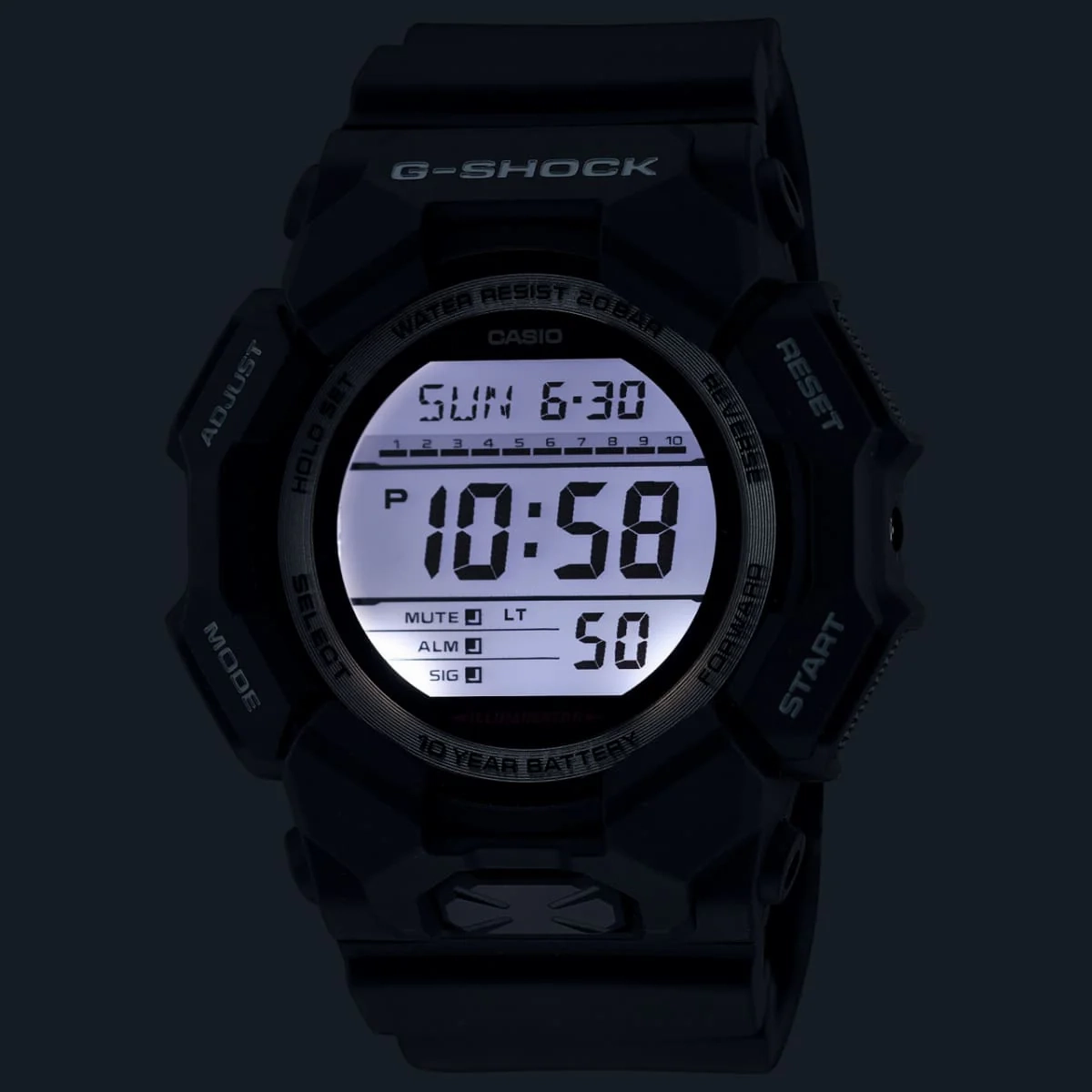 GD010-1D Black G-Shock Digital Watch