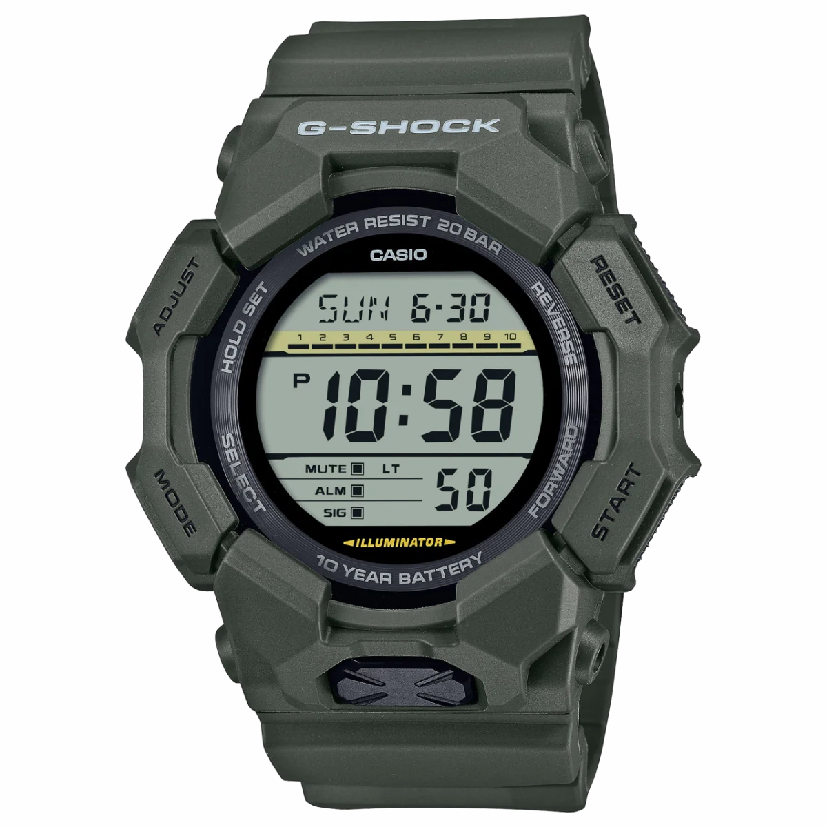GD010-3D Khaki G-Shock Digital Watch