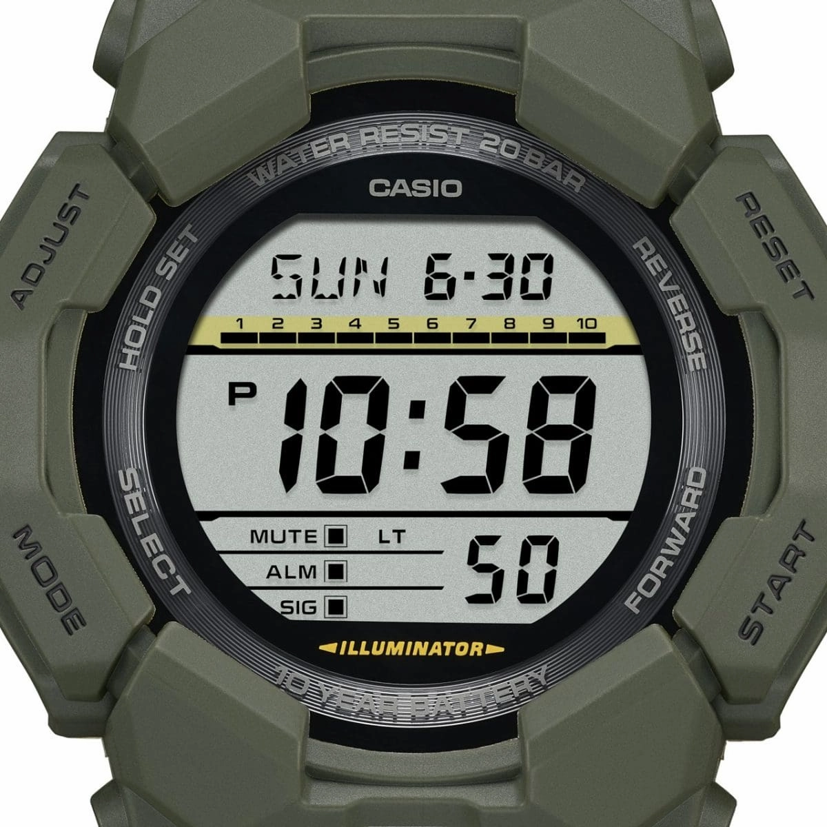 GD010-3D Khaki G-Shock Digital Watch