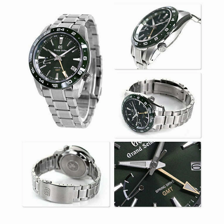 GRAND SEIKO SPRING DRIVE GMT 40.5 MM MEN WATCH SBGE257