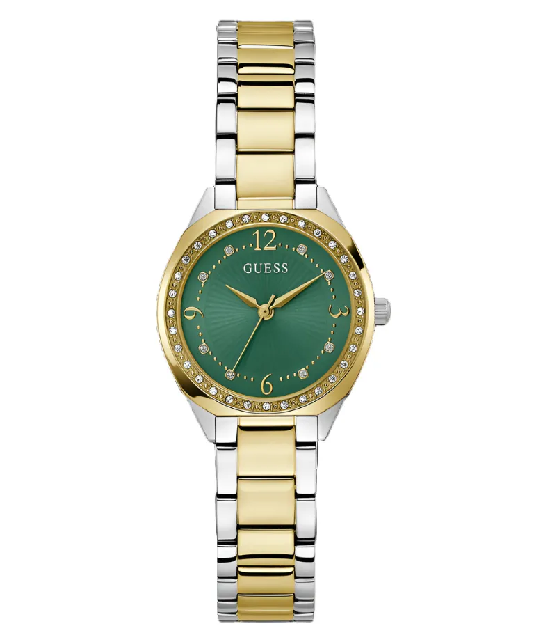 Guess Charlotte Green Dial Two Tone Analog Watch GW0767L4