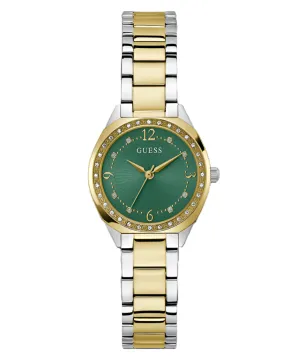 Guess Charlotte Green Dial Two Tone Analog Watch GW0767L4