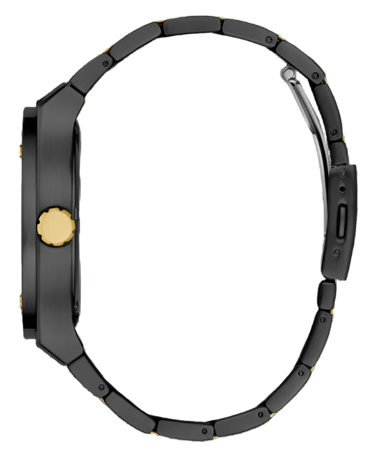 Guess Jet Black Dial Black Bracelet Multi-function Watch GW0795G3