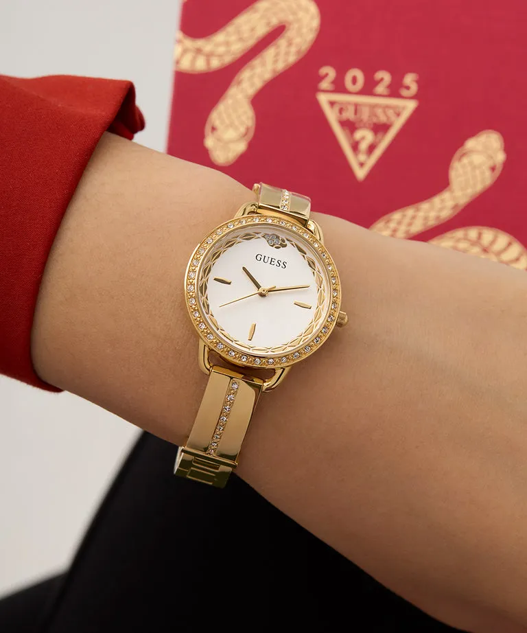 Guess Limited Edition Lunar New Year White Dial Stainless Steel Watch GW0856L1