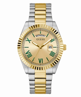 Guess CONNOISSEUR Champagne Dial Two Tone Stainless Steel Watch GW0265G14