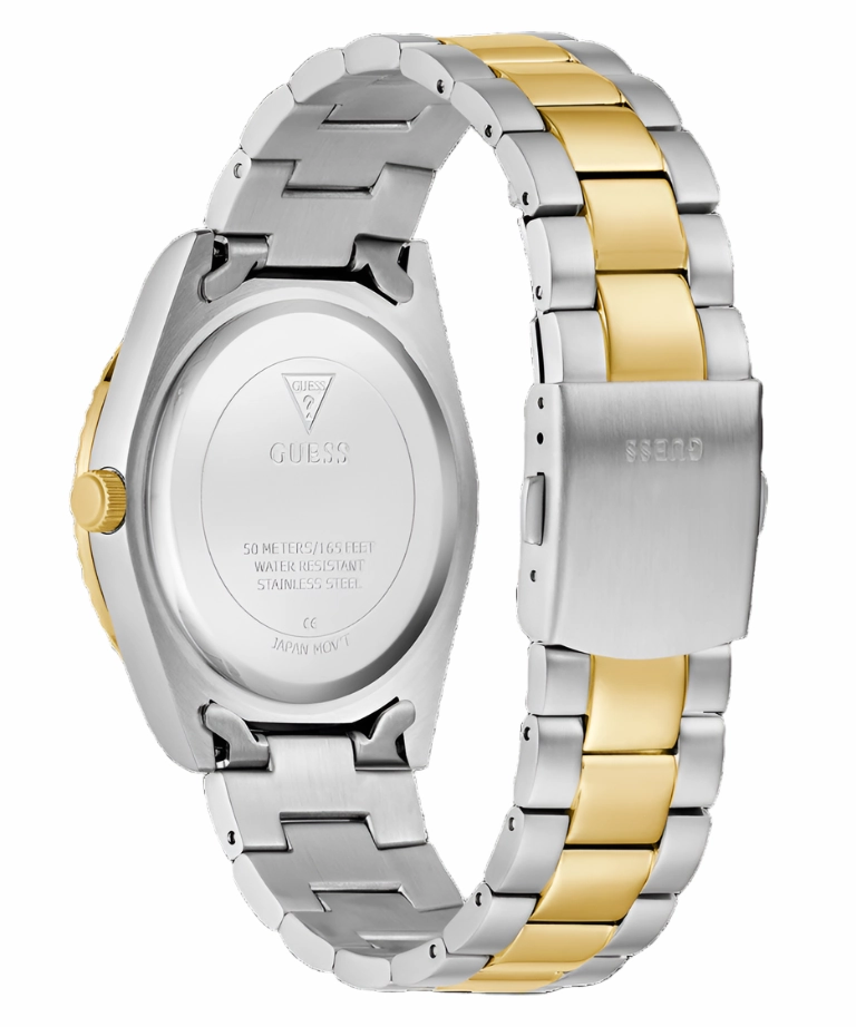 Guess CONNOISSEUR Champagne Dial Two Tone Stainless Steel Watch GW0265G14