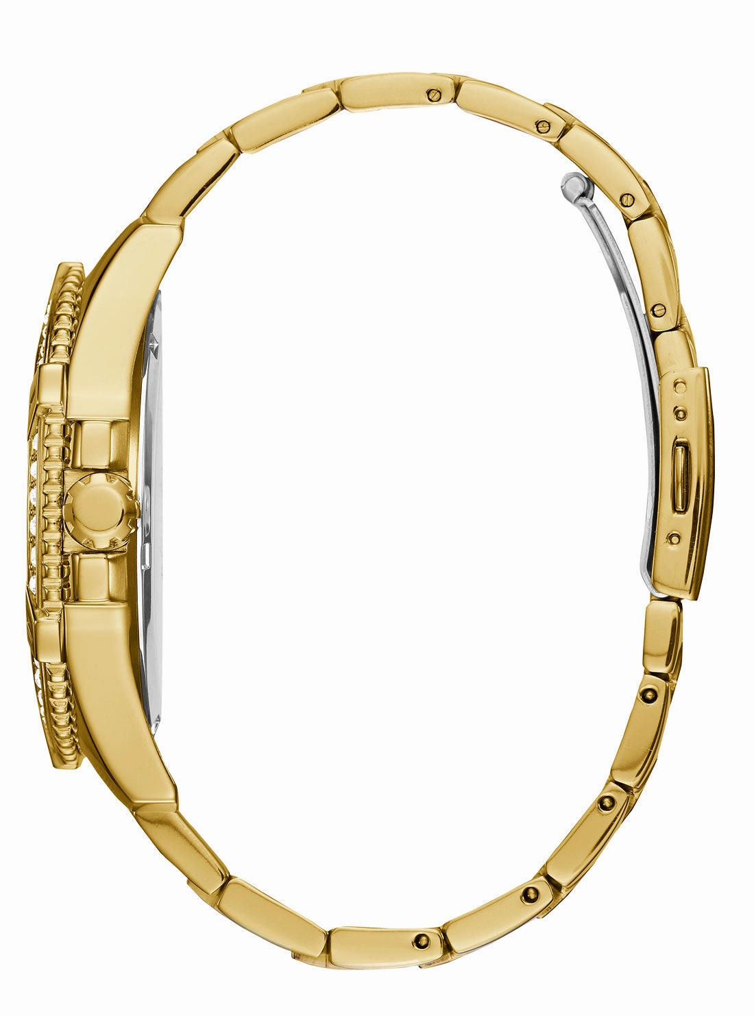 Guess Frontier Gold Dial Gold Tone Multi-function Watch W0799G2