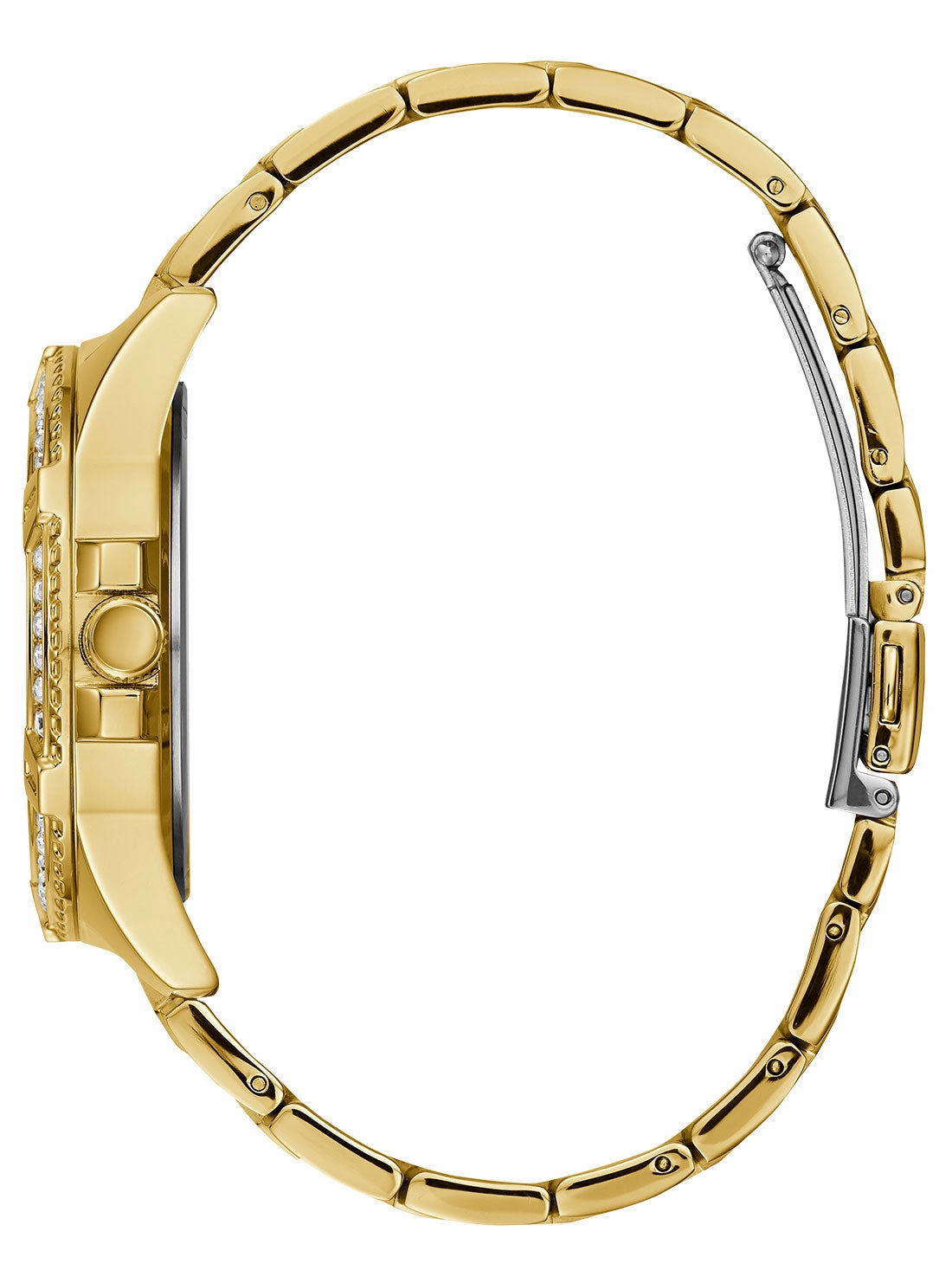 Guess Frontier Gold Dial Gold Tone Multi-function Watch W1156L2