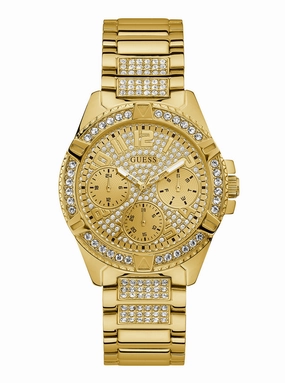 Guess Frontier Gold Dial Gold Tone Multi-function Watch W1156L2