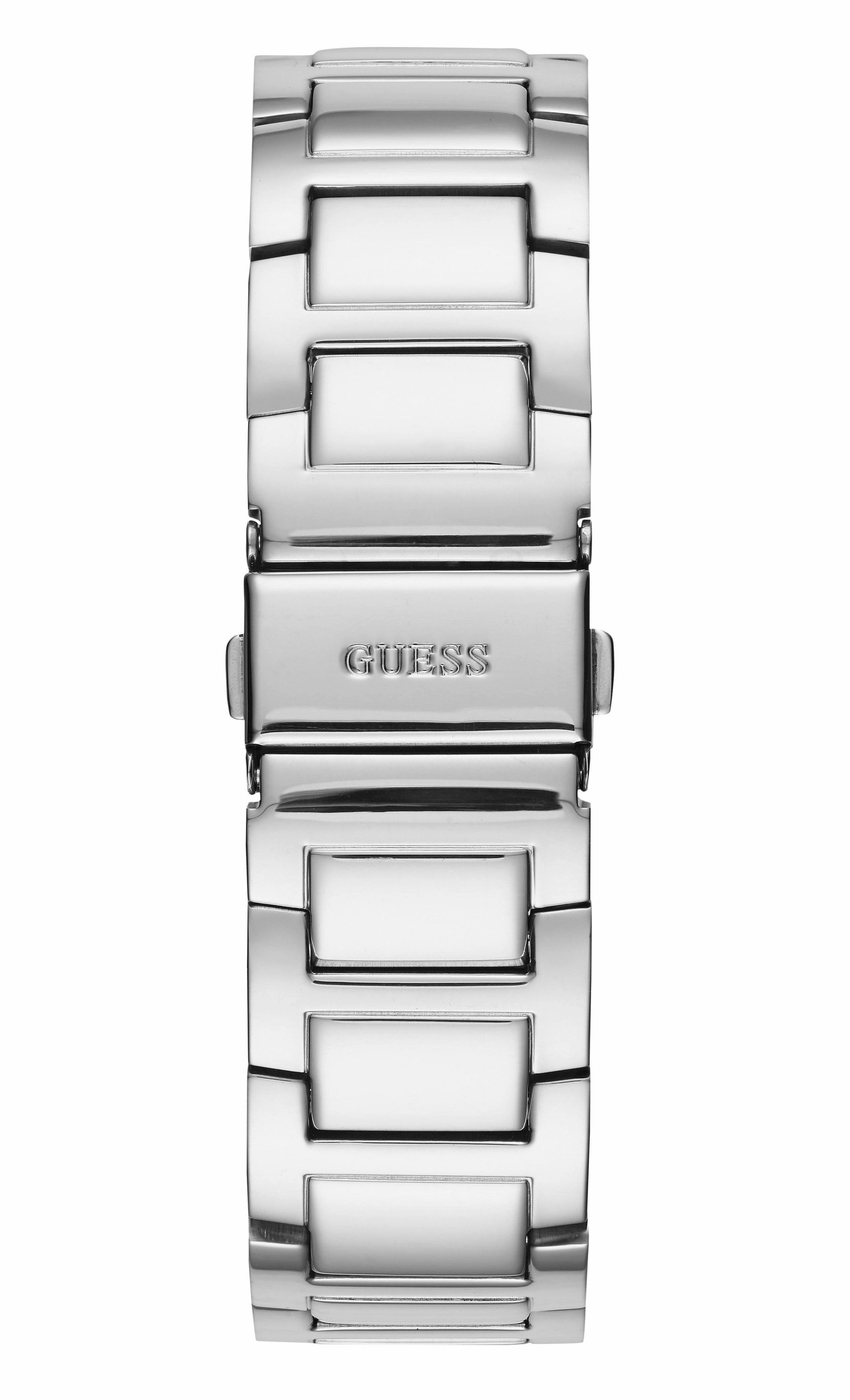 Guess Frontier Silver Dial Stainless Steel Watch W1156L1
