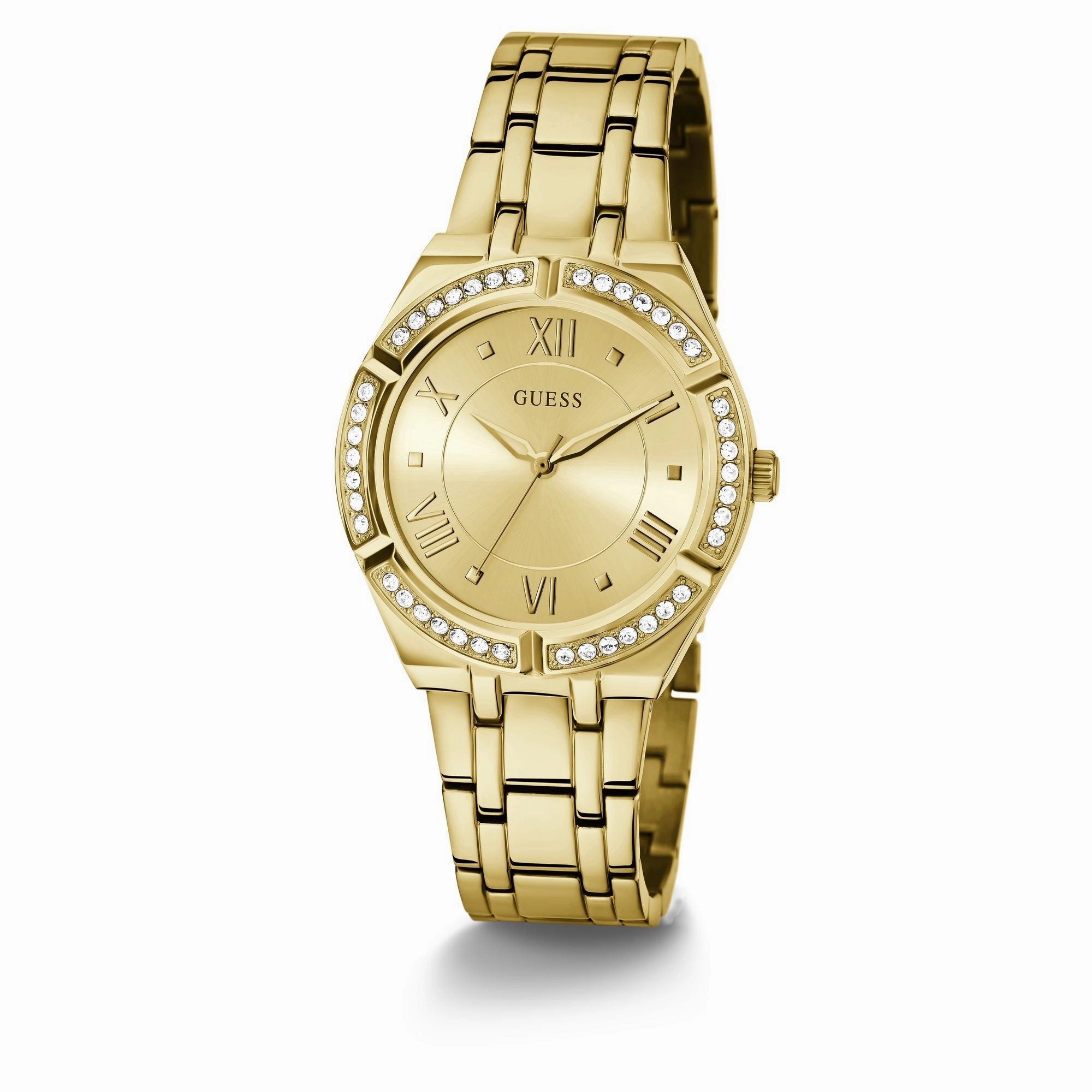 GUESS Gold Cosmo Crystal Watch GW0033L2