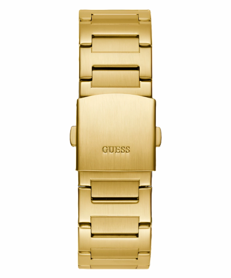 Guess Jet Black Dial Gold Bracelet Multi-function GW0795G4