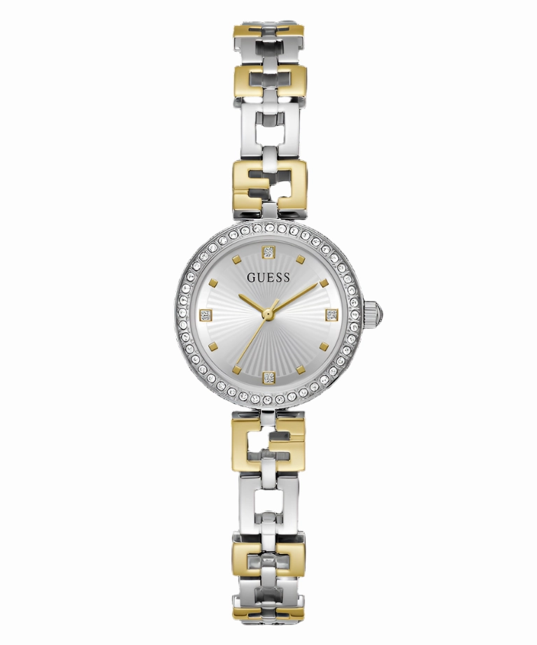 Guess Lady G Silver Dial Two Tone Stainless Steel Watch GW0656L1