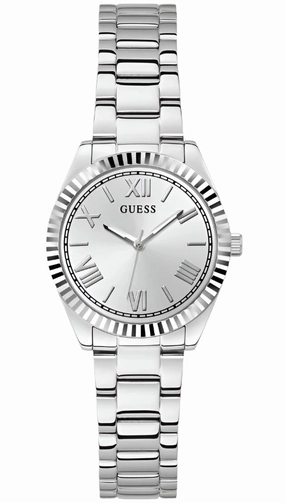 Guess Mini Luna Silver Dial Stainless Steel Watch GW0687L1