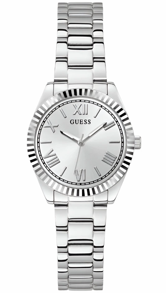 Guess Mini Luna Silver Dial Stainless Steel Watch GW0687L1