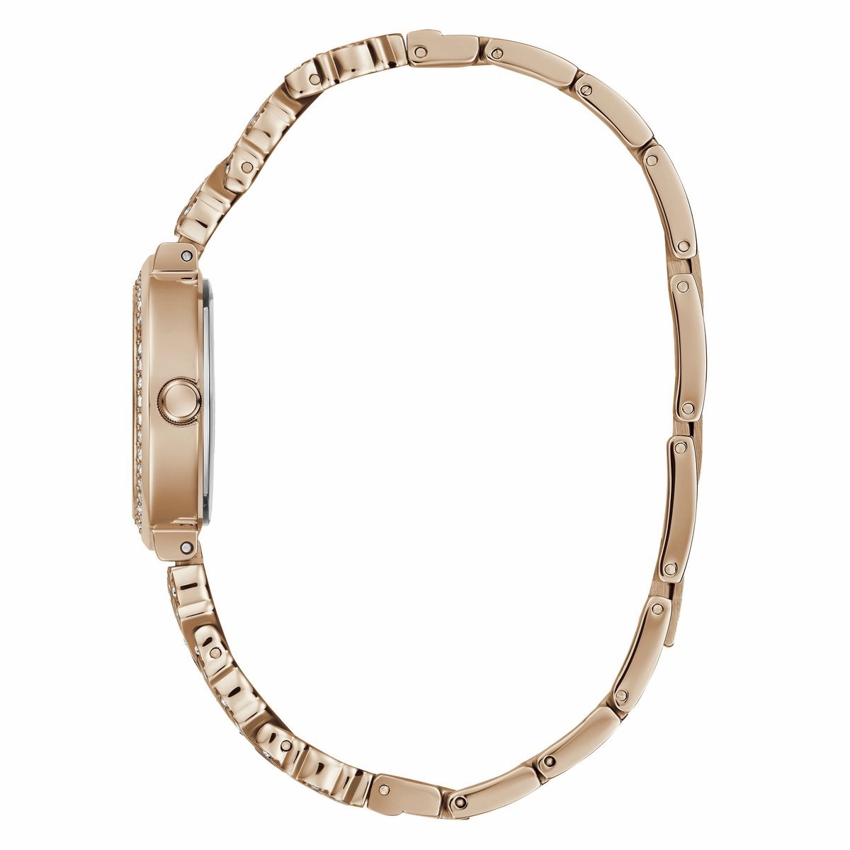 Guess Treasure Rose Gold Dial Stainless Steel Watch GW0476L3