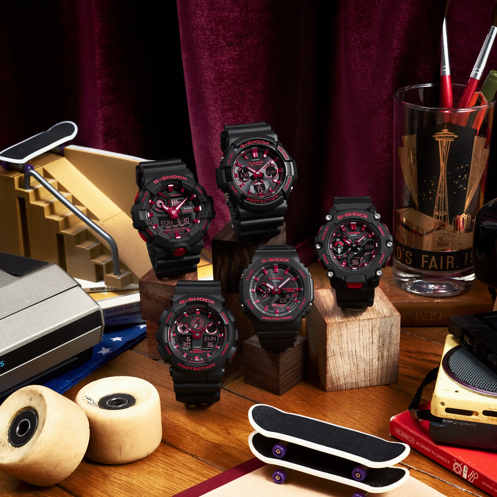 Ignite Red GA700BNR-1A Casio G-SHOCK Worldtime Watch