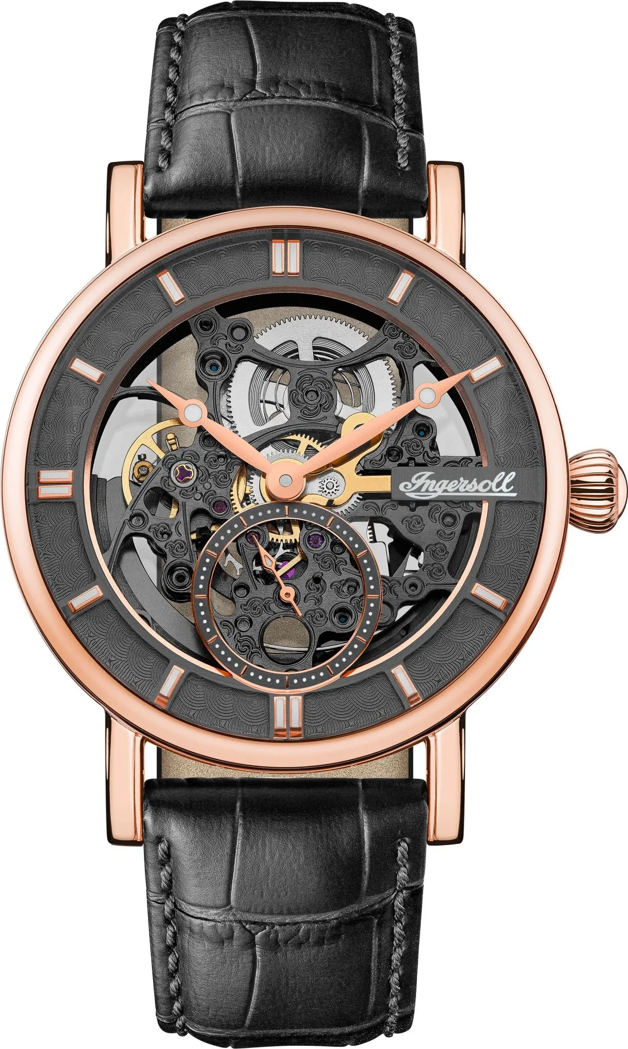 Ingersoll Herald Automatic Skeleton Black Watch