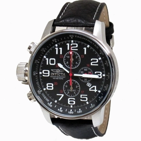 Invicta 2770 Men's Black Stainless Steel Lefty Chronograph