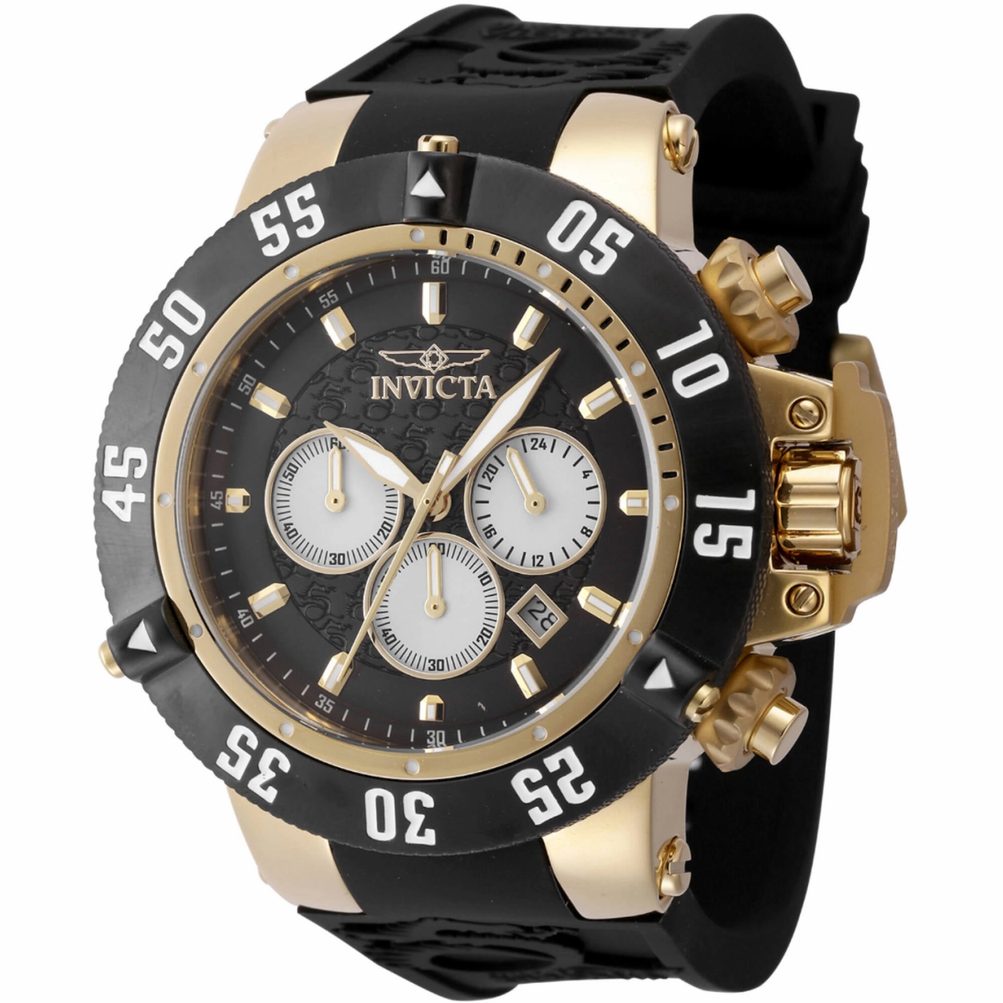 Invicta Men's Chronograph Watch - Subaqua Noma VIII Black Silicone Strap | 47330