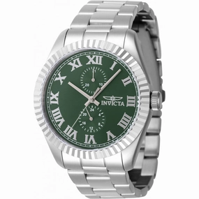 Invicta Men's Quartz Watch - Specialty Green Dial Stainless Steel Bracelet | 47422