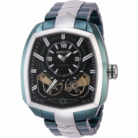 Invicta Men's Watch - Akula Automatic Two Tone Silver Tone and Green Bracelet | 44001