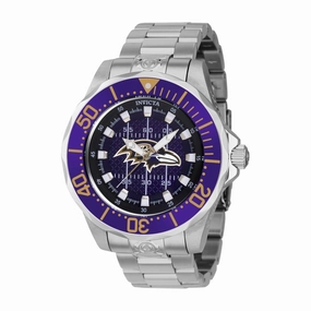 Invicta Men's Watch - NFL Baltimore Ravens Purple Dial Stainless Steel Case | 42122