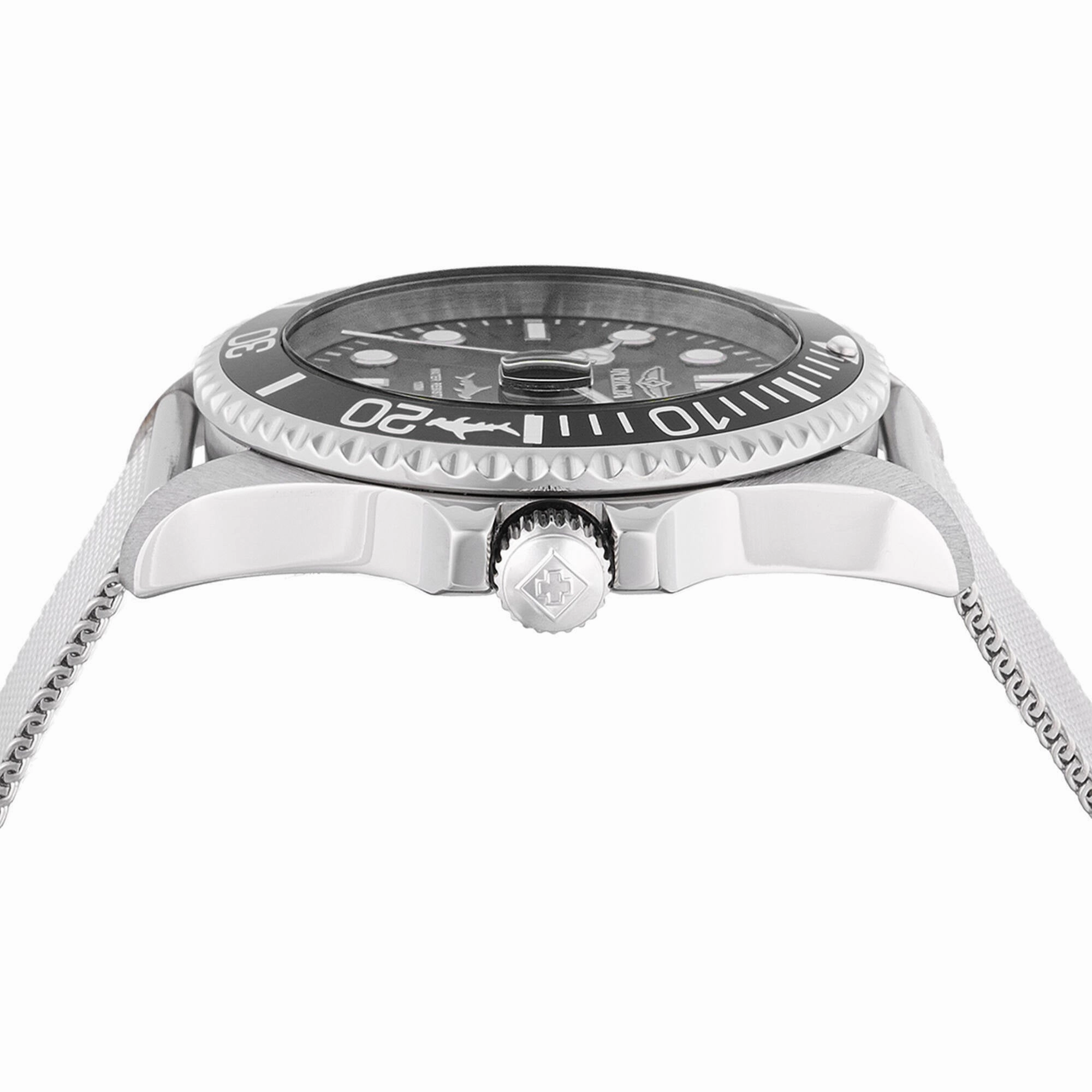 Invicta Men's Watch - Pro Diver Black Dial Stainless Steel Mesh Bracelet | 47172