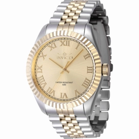 Invicta Men's Watch - Specialty Gold Dial Two Tone Steel Bracelet Quartz | 47404