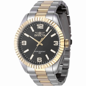 Invicta Men's Watch - Specialty Quartz Black Dial Two Tone Bracelet | 47453