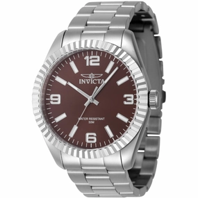 Invicta Men's Watch - Specialty Quartz Copper Dial Silver Tone Bracelet | 47452
