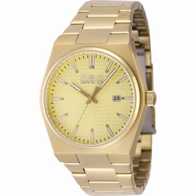 Invicta Men's Watch - Speedway Quartz Gold Tone Dial Stainless Steel Bracelet | 48398
